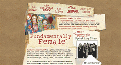 Desktop Screenshot of fundamentallyfemale.com